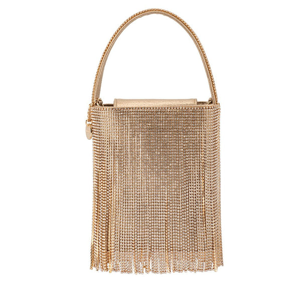 olga berg BILLIE Crystal Fringe Bag
