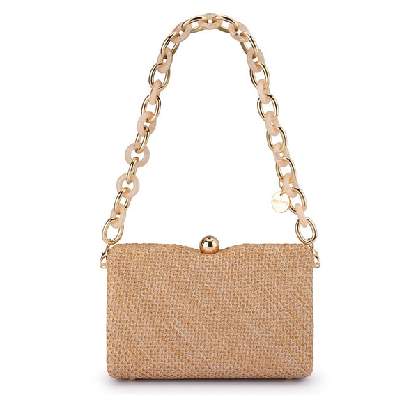 olga berg BIRDIE Textural Handle Bag
