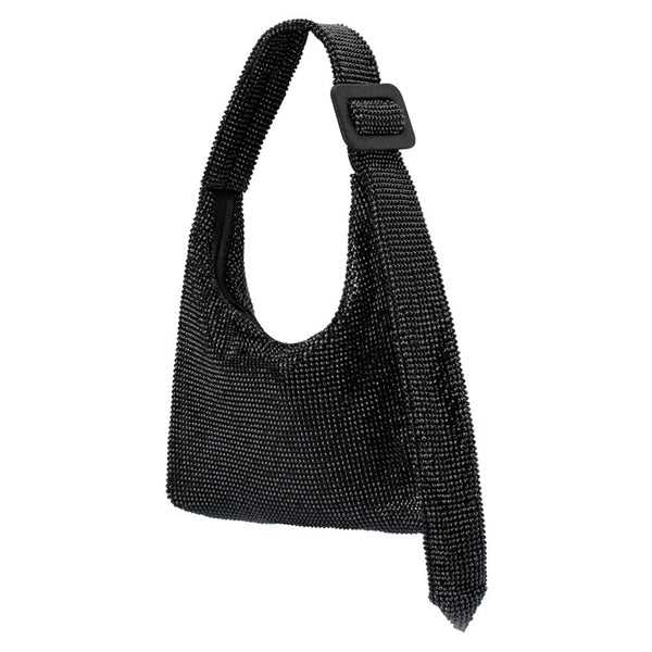 Olga Berg CALYPSO Crystal Mesh Bag