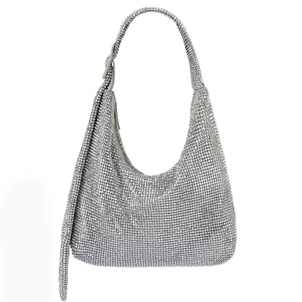 olga berg CALYPSO Crystal Mesh Bag