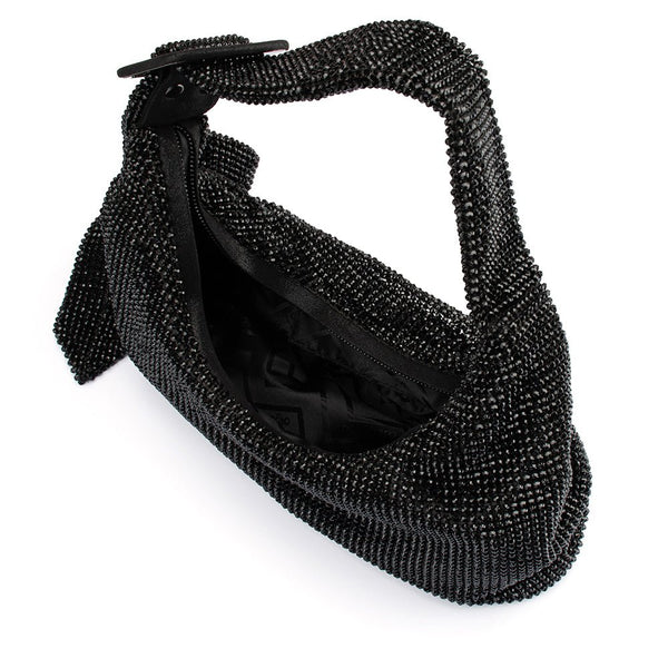 Olga Berg CALYPSO Crystal Mesh Bag