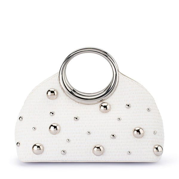 olga berg CHARLOTTE Woven Top Handle