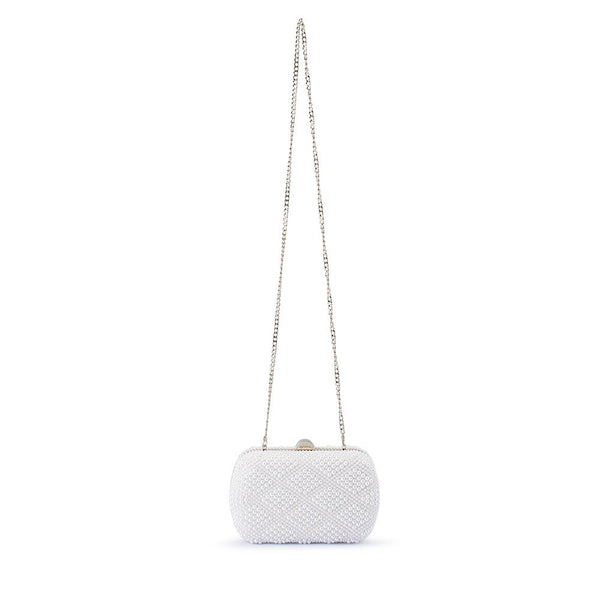 Olga Berg CLAIRE Faux Pearl Clutch