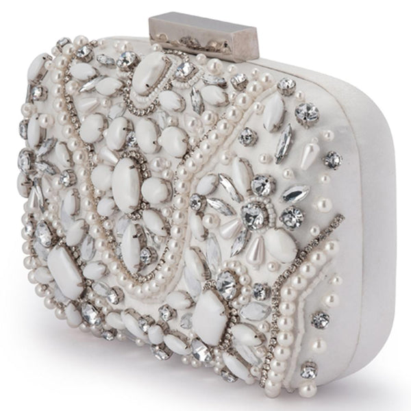 Olga Berg CLARISE Jewelled Clutch