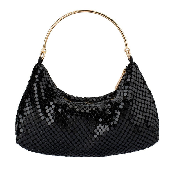 olga berg DAPHNE Mesh Handle Bag