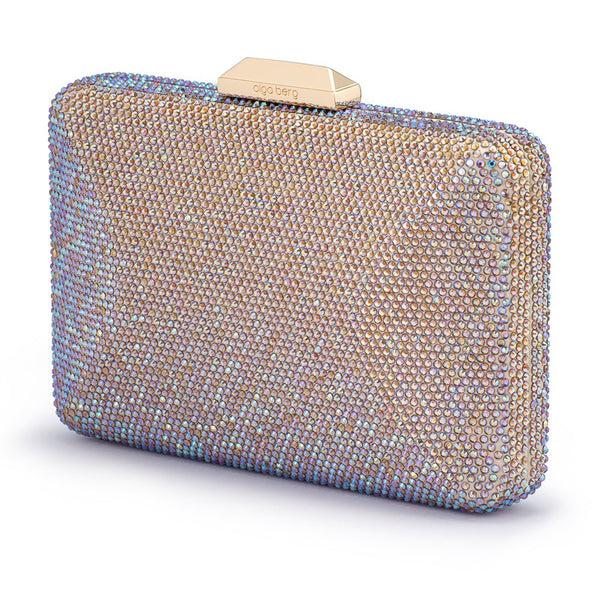 Olga Berg EDITH Iridescent Clutch