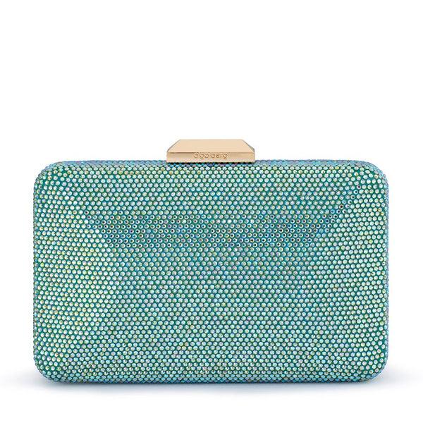 olga berg EDITH Iridescent Clutch