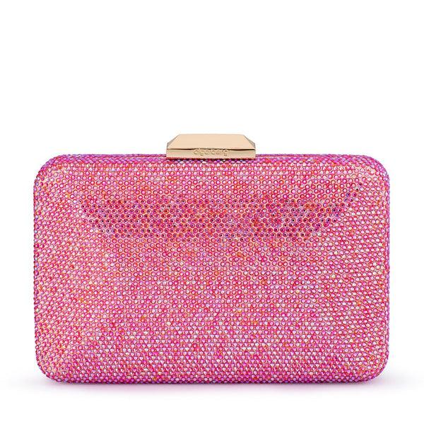 olga berg EDITH Iridescent Clutch