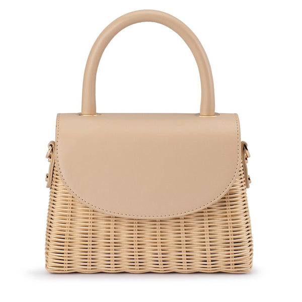 olga berg ELLE Wicker Top Handle