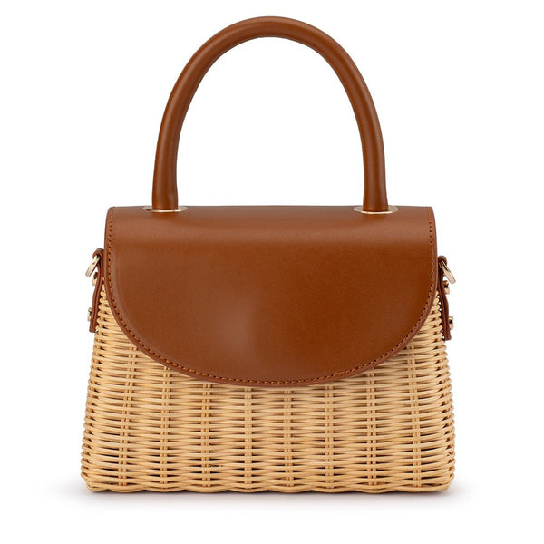 olga berg ELLE Wicker Top Handle