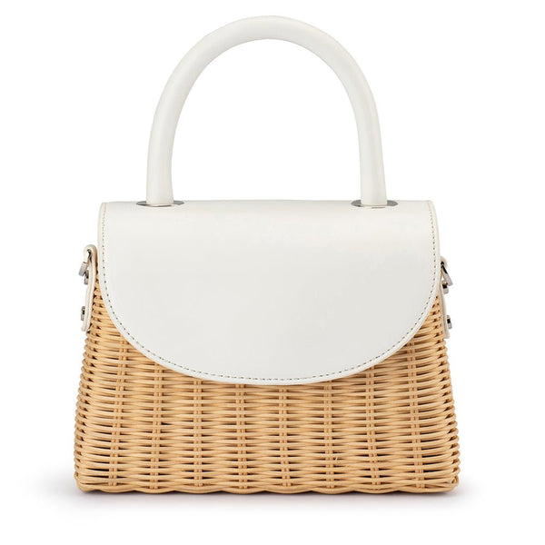 olga berg ELLE Wicker Top Handle