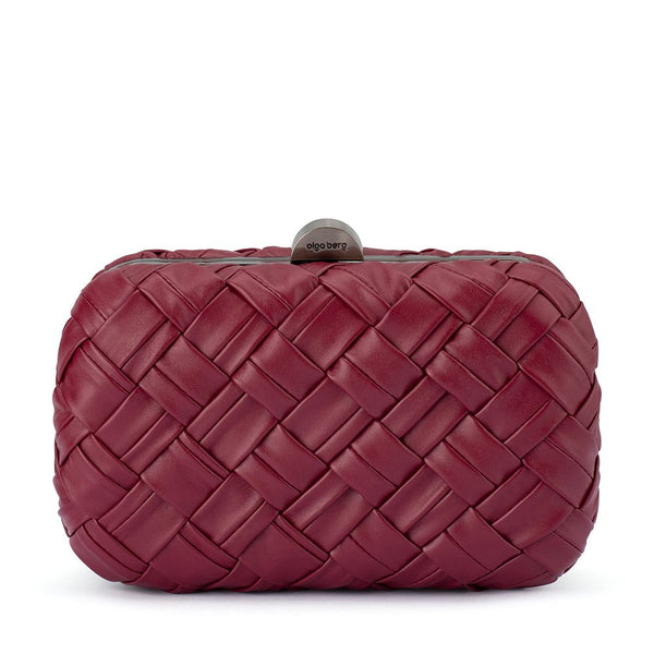 olga berg HAVEN Woven Clutch