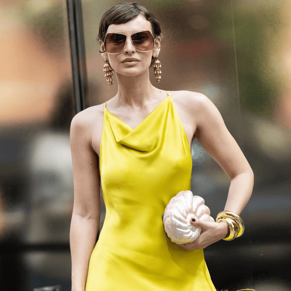 Olga Berg INDI Acrylic Shell Clutch