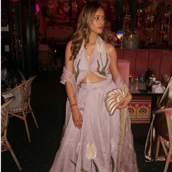 Olga Berg INDI Acrylic Shell Clutch