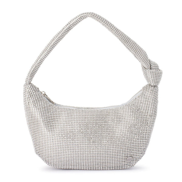 olga berg JESSICA Crystal Mesh Bag