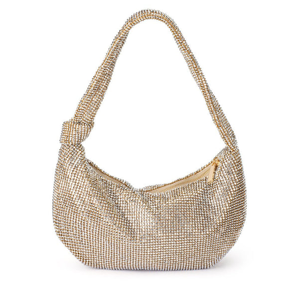 olga berg JESSICA Crystal Mesh Bag