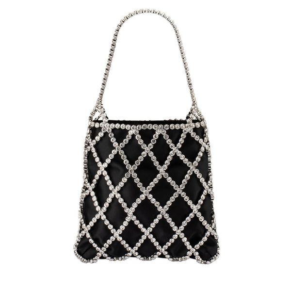 olga berg KIT Crystal Cage Bag