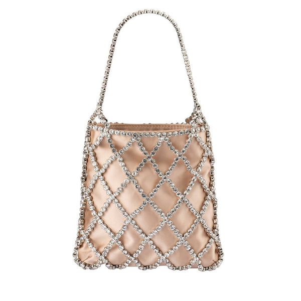olga berg KIT Crystal Cage Bag