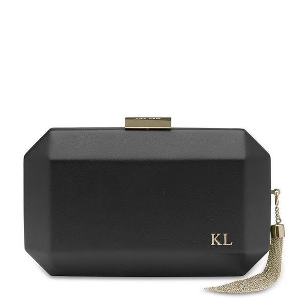 olga berg LIA Monogrammed Clutch