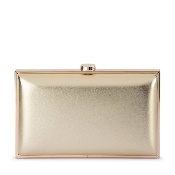 olga berg LUCY Metallic Clutch