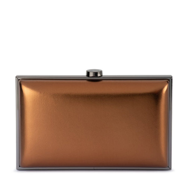 olga berg LUCY Metallic Clutch
