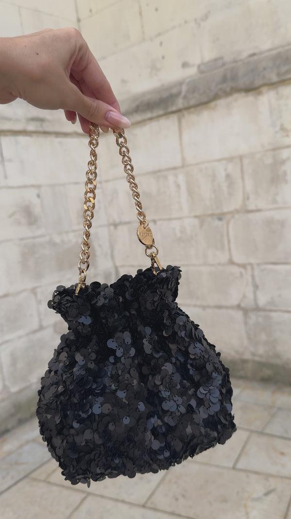 Olga Berg MATTIE Sequin Pouch