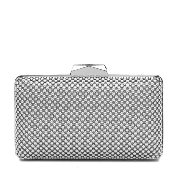 olga berg NATASHA Ball Mesh Clutch