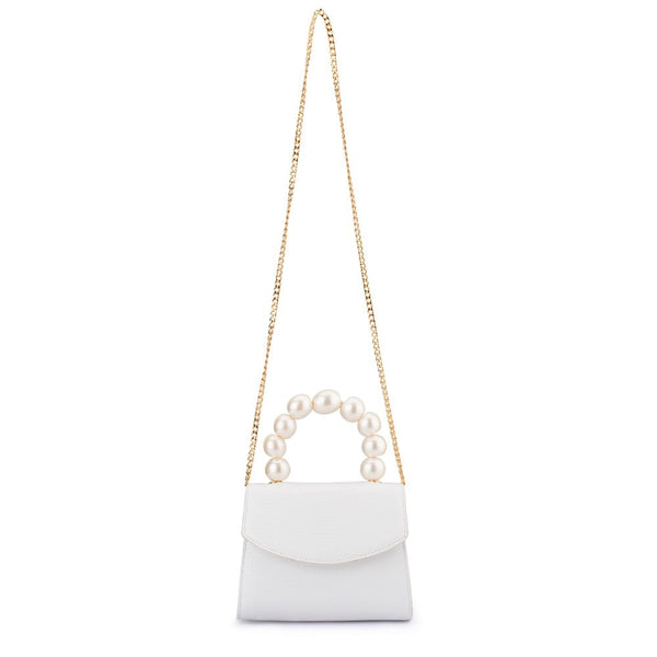 Olga Berg PETA Pearl Handle Bag