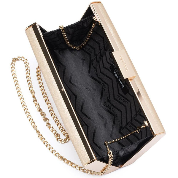 Olga Berg PRECIOUS Metallic Slimline Clutch