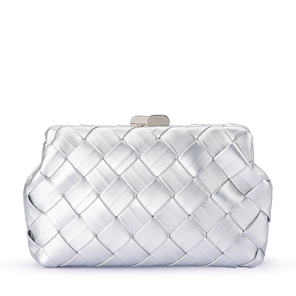 olga berg QUINN Woven Clutch