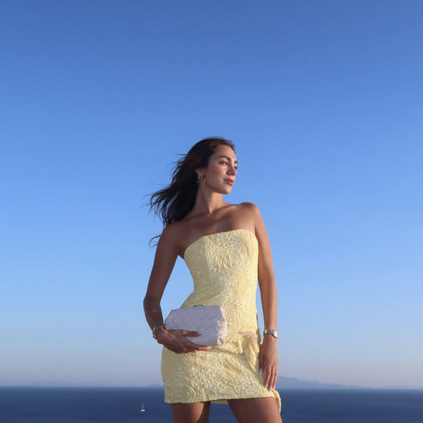 Olga Berg QUINN Woven Clutch