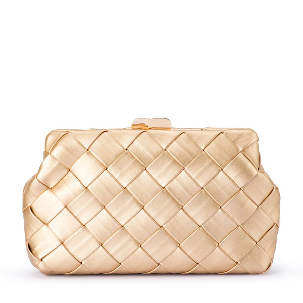 olga berg QUINN Woven Clutch