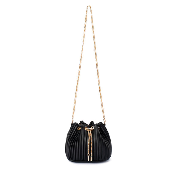 Olga Berg REMI Pleated Drawstring Bag