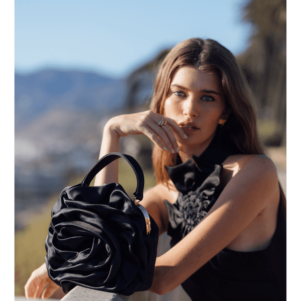 Olga Berg ROSITA Rosette Frame Bag