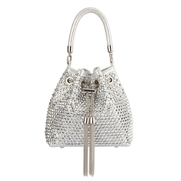 olga berg SANTORINI Studded Hotfix Pouch