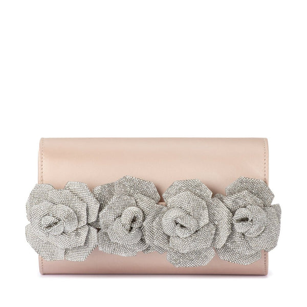 olga berg STELLA Rosette Clutch