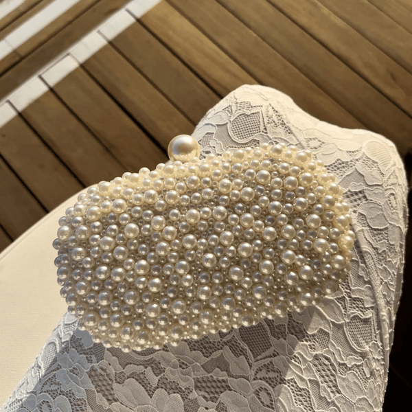 Olga Berg VALENTINA Pearl Clutch