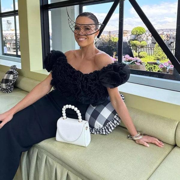 Olga Berg WENDY Acrylic Bead Bag