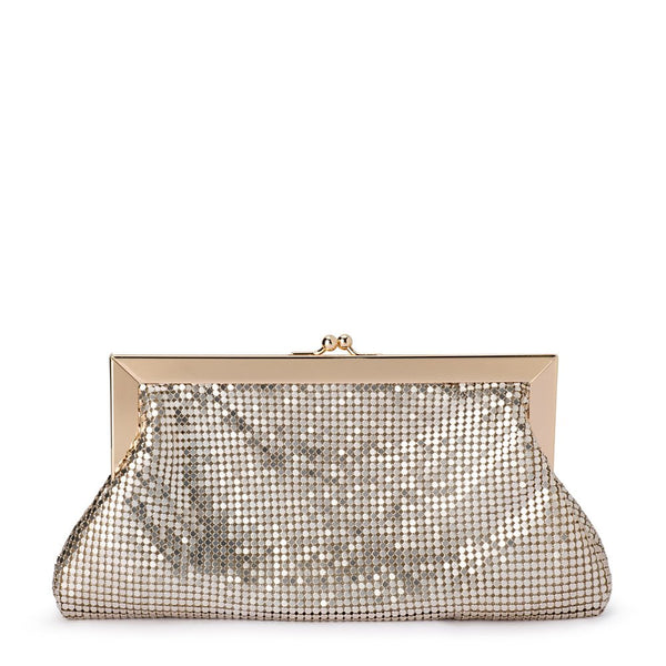 olga berg ZARA Mesh Frame Clutch