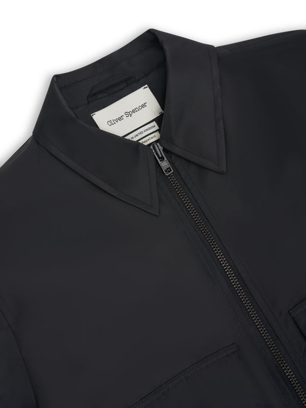 Oliver Spencer Arlington Bomber Jacket Foster Black