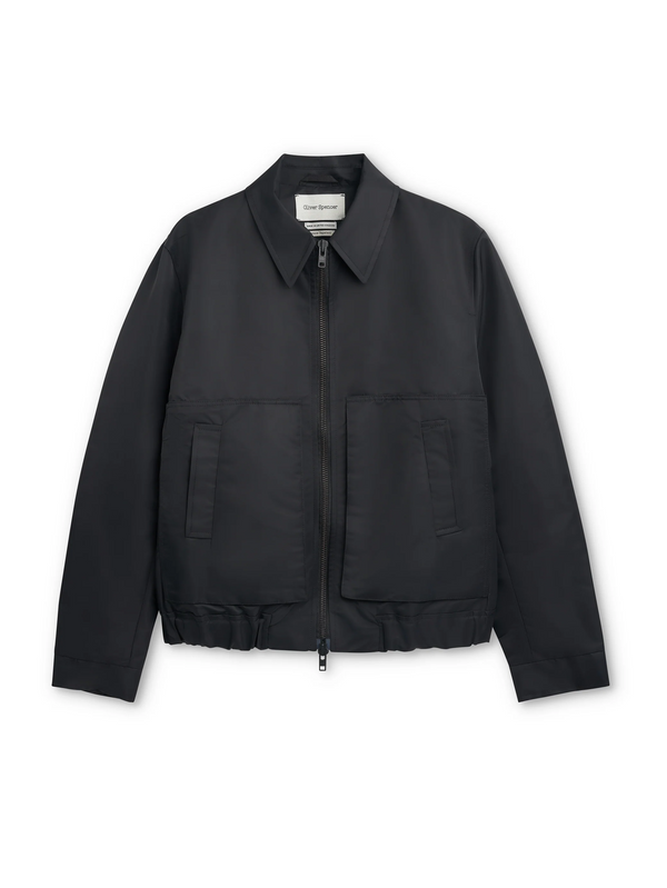 oliver spencer Arlington Bomber Jacket Foster Black