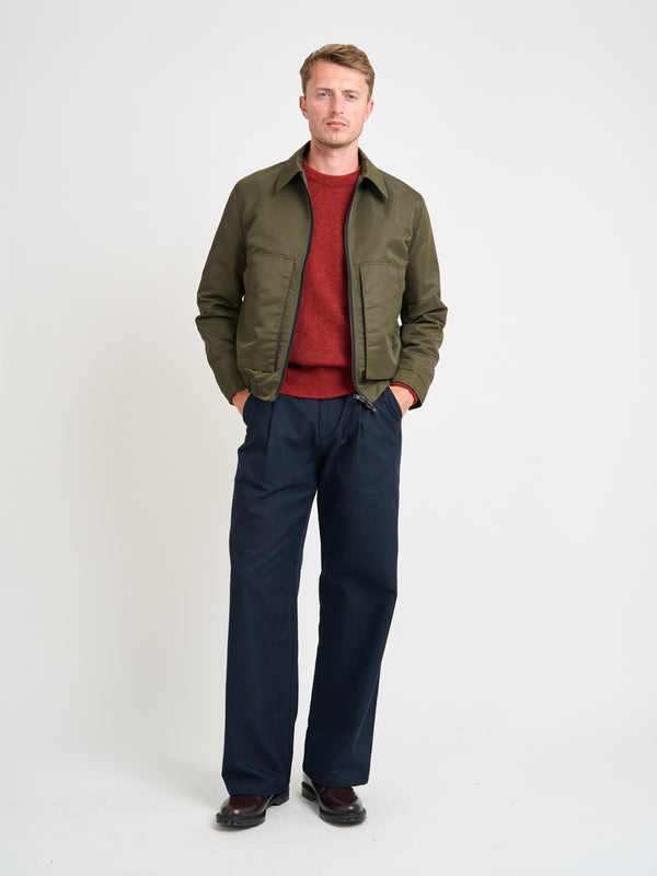 Oliver Spencer Arlington Bomber Jacket Foster Green