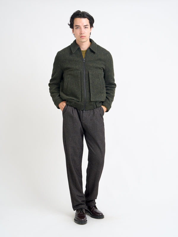 Oliver Spencer Arlington Bomber Jacket Morgan Green