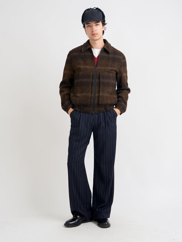 Oliver Spencer Arlington Bomber Jacket Staunton Brown