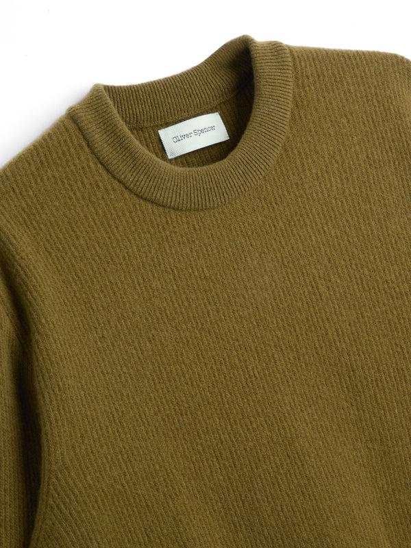 Oliver Spencer Blenheim Jumper Hartwell Olive Green