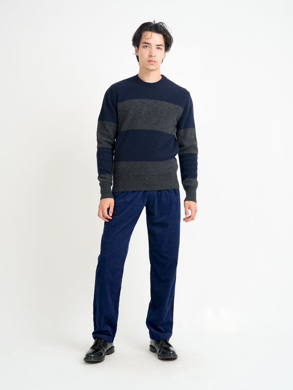 Oliver Spencer Blenheim Jumper Paxton Navy/Charcoal