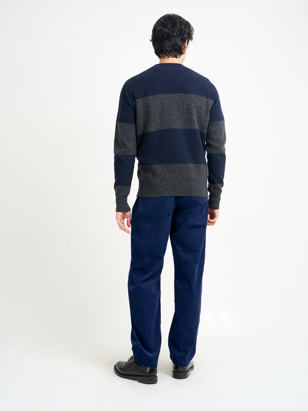 Oliver Spencer Blenheim Jumper Paxton Navy/Charcoal