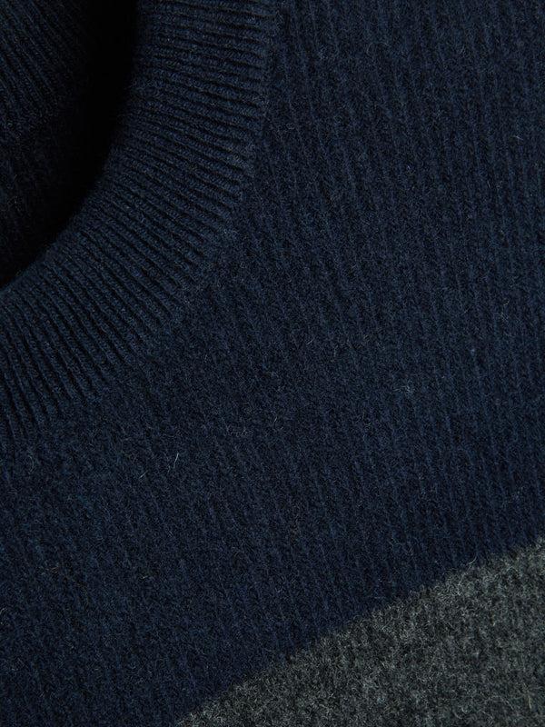 Oliver Spencer Blenheim Jumper Paxton Navy/Charcoal