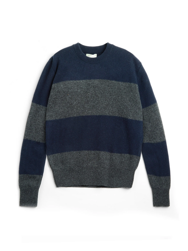 oliver spencer Blenheim Jumper Paxton Navy/Charcoal
