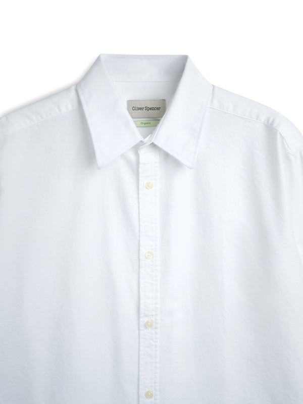 Oliver Spencer Conduit Classic Shirt Brecon White (Double Button Cuff)